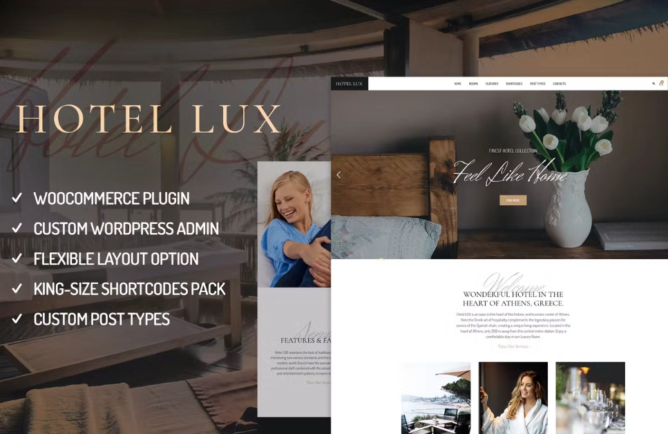 Hotel Lux - Resort & Hotel WordPress Theme