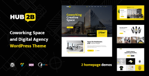 Hub2B - Coworking Space and Digital Agency WordPress Theme