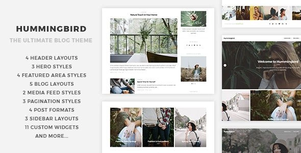 Hummingbird - The Ultimate Blog Theme