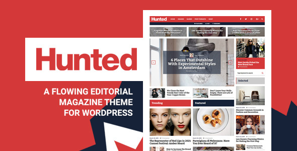 Hunted - Editorial Magazine WordPress Theme