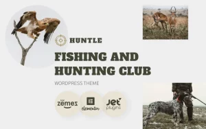 Huntle - Fishing and Hunting Club WordPress Theme