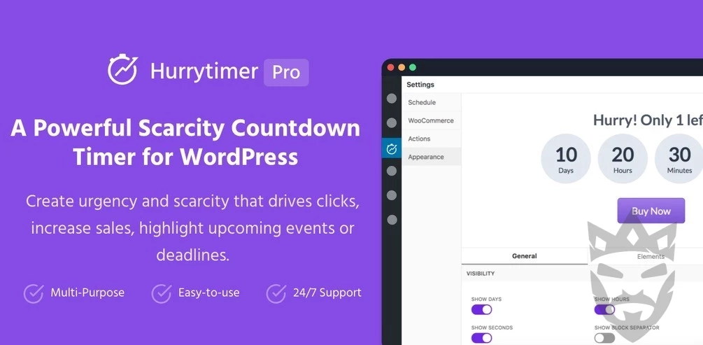 HurryTimer Pro – An Scarcity and Urgency Countdown Timer for WordPress & WooCommerce