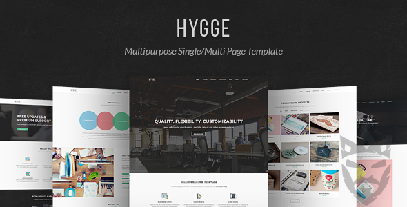 Hygge - Multipurpose Single/Multi Page Template