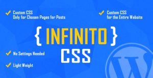 INFINITO - Custom CSS for Chosen Pages and Posts or for Entire Website - WordPress Plugin