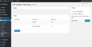 Iconic WooCommerce Custom Fields for Variations