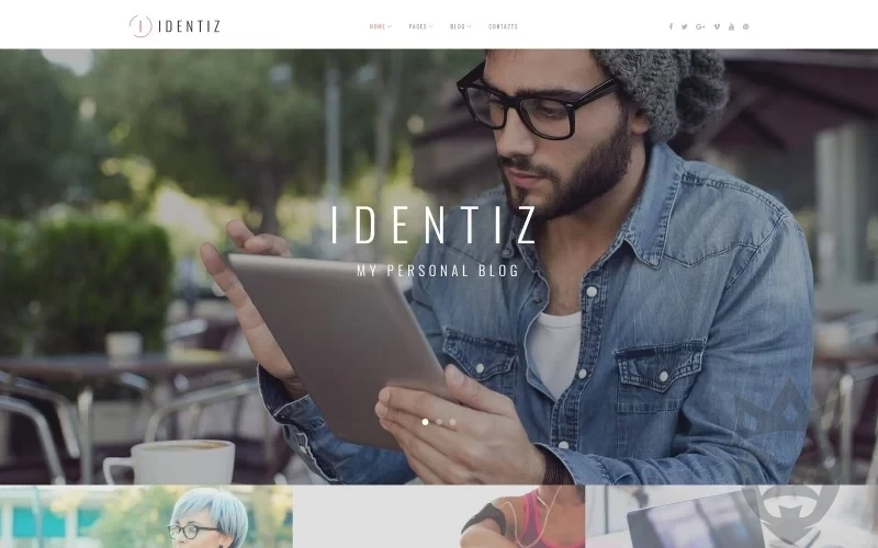 Identiz - Personal Blog WordPress Theme