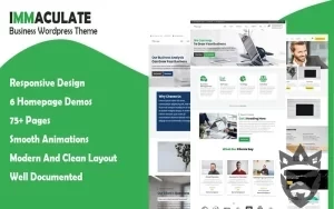 Immaculate Business - Multipurpose Consulting Wordpress Theme WordPress Theme