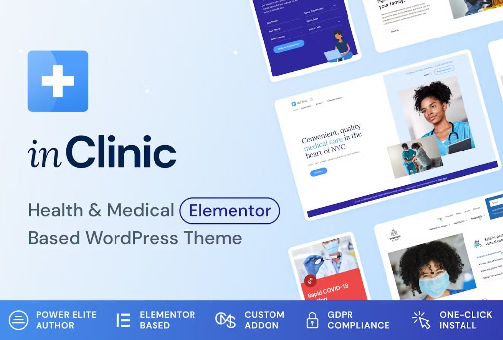 InClinic - Healthcare  Medical WordPress Theme