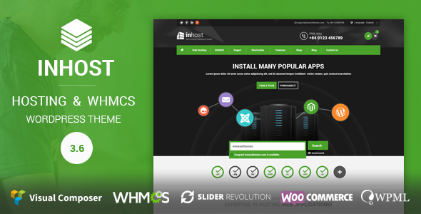 InHost | WHMCS Integration WordPress Theme