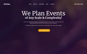 InTime - Events Management Company WordPress Theme