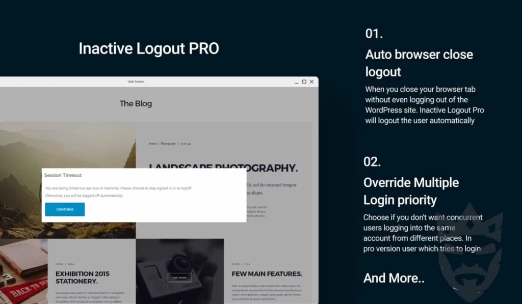 Inactive Logout Pro