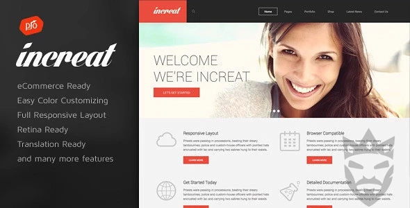 Increat - Responsive Multi-Purpose Theme