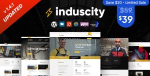 Induscity - Factory and Manufacturing WordPress Theme