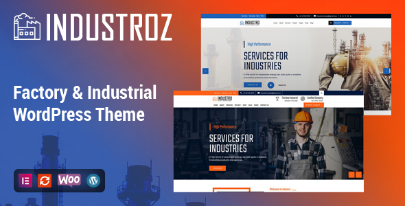 Industroz - Factory  Industrial WordPress Theme