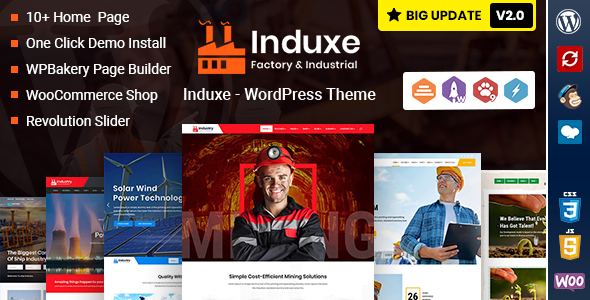 Induxe - Industry & Manufacturing WordPress Theme