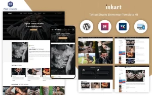 InkArt - Tattoo Studio Artist WordPress WordPress Theme