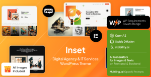 Inset - Digital Agency  IT Services WordPress Theme