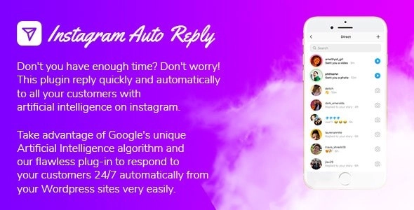 Instagram Auto Reply with Artificial Intelligence - Chat Bot