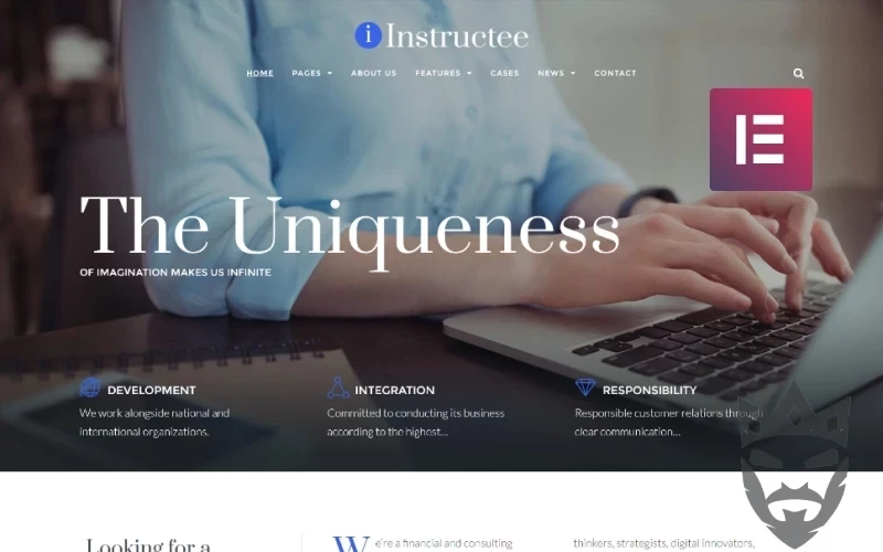 Instructee - Consulting Services WordPress Elementor Theme WordPress Theme