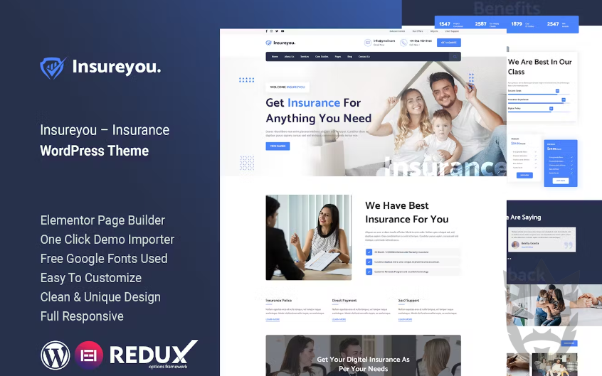 Insureyou – Insurance WordPress Theme