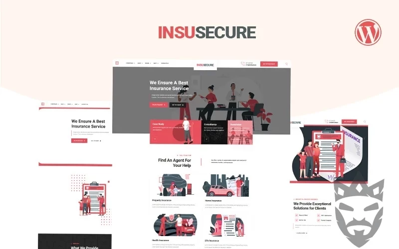 Insusecure Multipurpose insurance WordPress Theme