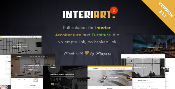 InteriArt - Furniture  Interior WordPress Theme