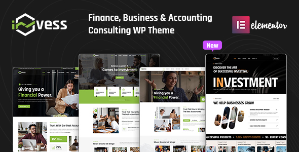 Invess - Accounting  Finance Consulting WordPress Theme