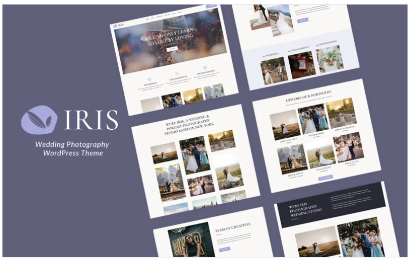 Iris - Wedding Photography WordPress Theme