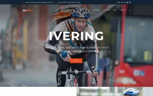 Ivering Bike Courier & Package Delivery WordPress Theme