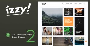 Izzy - An Unconventional Blog WordPress Theme