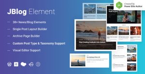 JBlog Elements - Magazine  Blog Add Ons for Elementor  WPBakery Page Builder