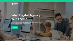 Jabal - Digital Agency One page WordPress Theme