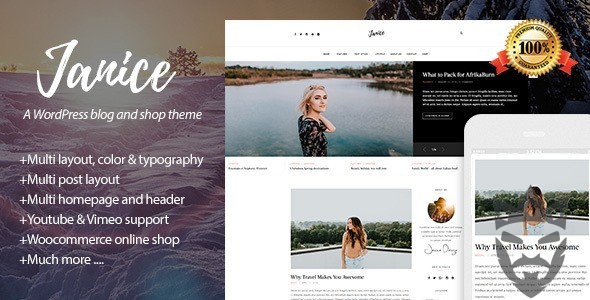 Janice - A Responsive WordPress Blog and Shop Theme