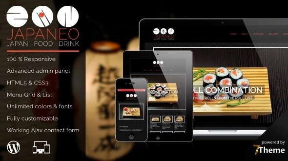 Japaneo – WordPress Japanese Restaurant Theme