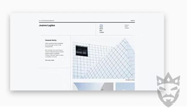 Jeanne - Minimal Photography and Portfolio WordPress Theme