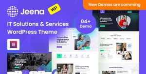 Jeena - Technology  IT Solutions WordPress Theme