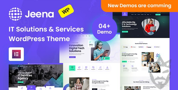 Jeena - Technology  IT Solutions WordPress Theme