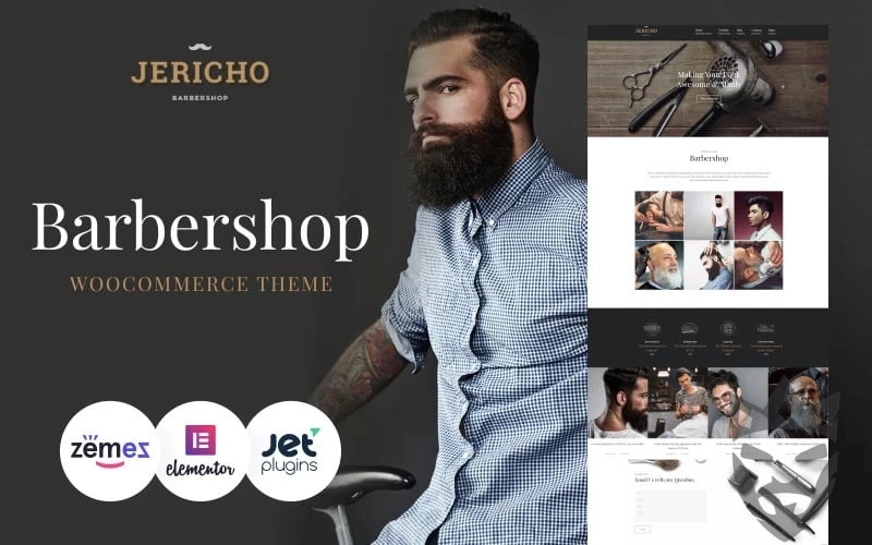 Jericho - Barber Shop Modern WordPress Theme