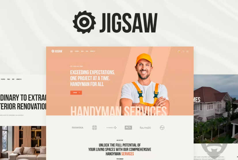 Jigsaw – Building  Construction WordPress Theme