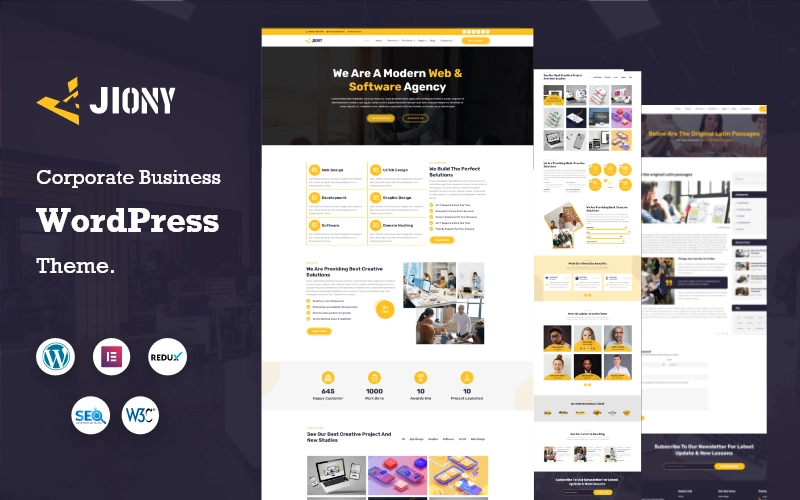 Jiony - Multipurpose Corporate Business WordPress Theme