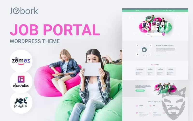 Jobork - Job Portal Template WordPress Theme