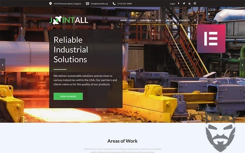 Jointall - Construction Company WordPress Elementor Theme WordPress Theme