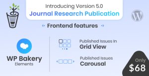 Journal Research Publication Wordpress Plugin