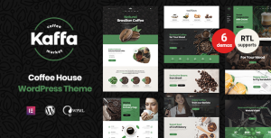 Kaffa - Cafe  Coffee Shop WordPress Theme + RTL