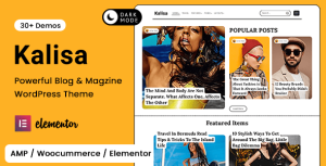 Kalisa | Blog  Magazine WordPress Theme