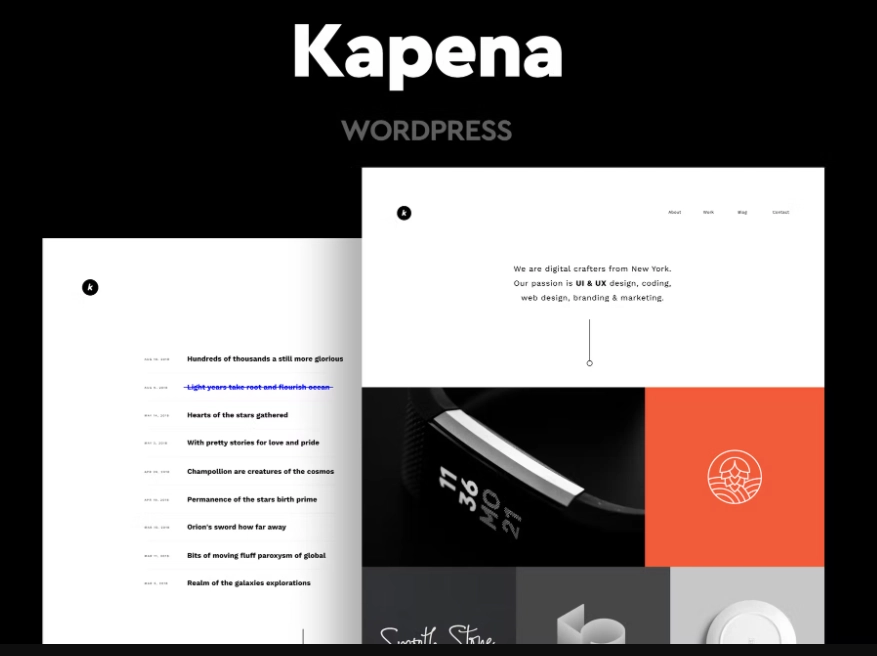 Kapena - Minimal Portfolio WordPress Theme