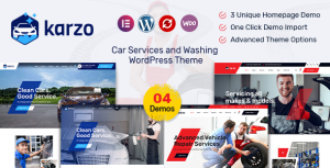 Karzo - Car Service  Washing WordPress Theme