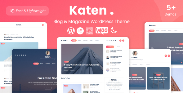 Katen - Blog  Magazine WordPress Theme