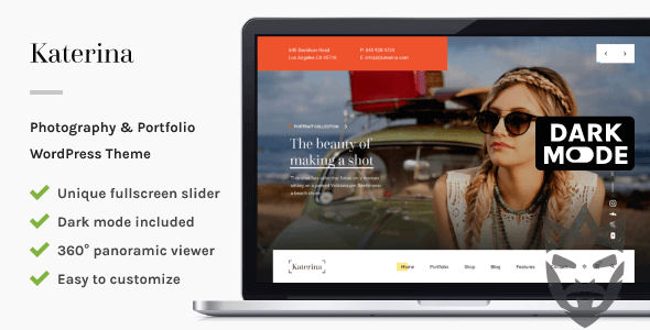 Katerina - Photography  Portfolio WordPress Theme