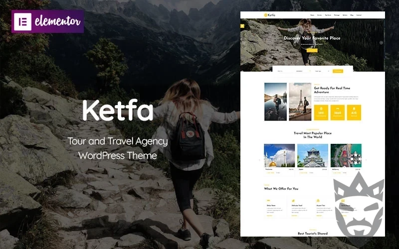 Ketfa – Tour and Travel Agency WordPress Theme